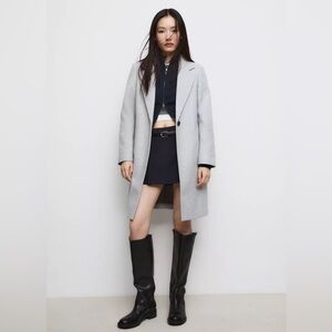 Stradivarius Light Gray Coat